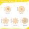 50 Pieces Flowers Unfinished Wooden Cutouts For Crafts Sunflower Wood Slices Flower Wooden Paint Crafts For Kids Painting, Diy Crafts Painting Tags Wedding Home Decorations